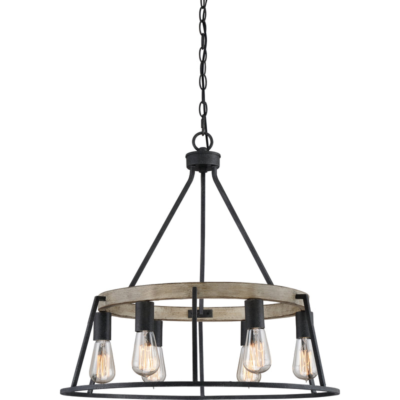 Brockton 6-Light Chandelier in Grey Ash
