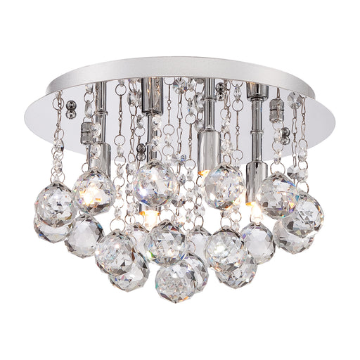 Bordeaux 4-Light Flush Mount in Polished Chrome