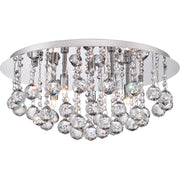 Bordeaux 5-Light Flush Mount in Polished Chrome