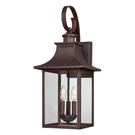 Chancellor 3-Light Outdoor Lantern in Copper Bronze