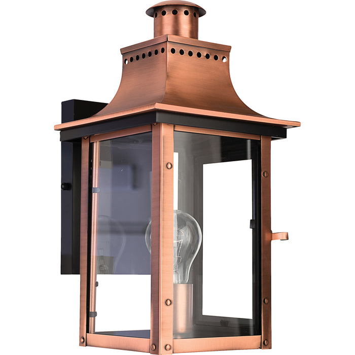 Chalmers 1-Light Outdoor Lantern in Aged Copper