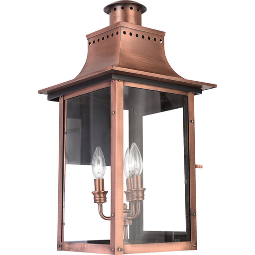 Chalmers 3-Light Outdoor Lantern in Aged Copper