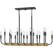 Coda 16-Light Island Light in Matte Black