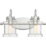 Danbury 2-Light Bath Vanity in Polished Chrome