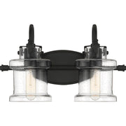 Danbury 2-Light Bath Vanity in Earth Black