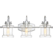 Danbury 3-Light Bath Vanity in Polished Chrome