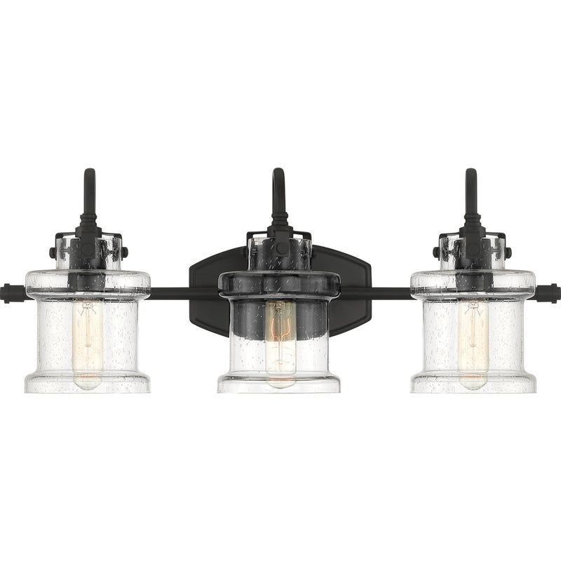 Danbury 3-Light Bath Vanity in Earth Black
