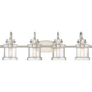 Danbury 4-Light Bath Vanity in Brushed Nickel
