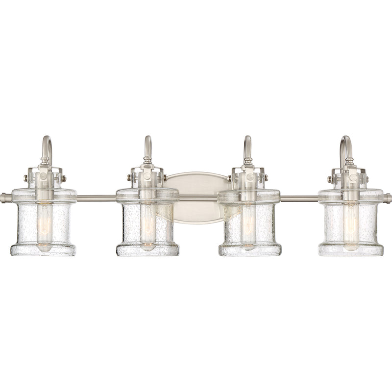 Danbury 4-Light Bath Vanity in Brushed Nickel