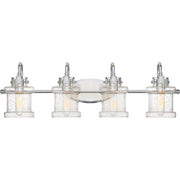 Danbury 4-Light Bath Vanity in Polished Chrome