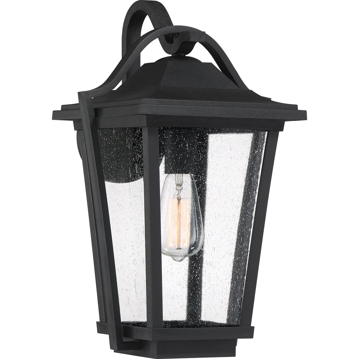 Darius 1-Light Outdoor Lantern in Earth Black