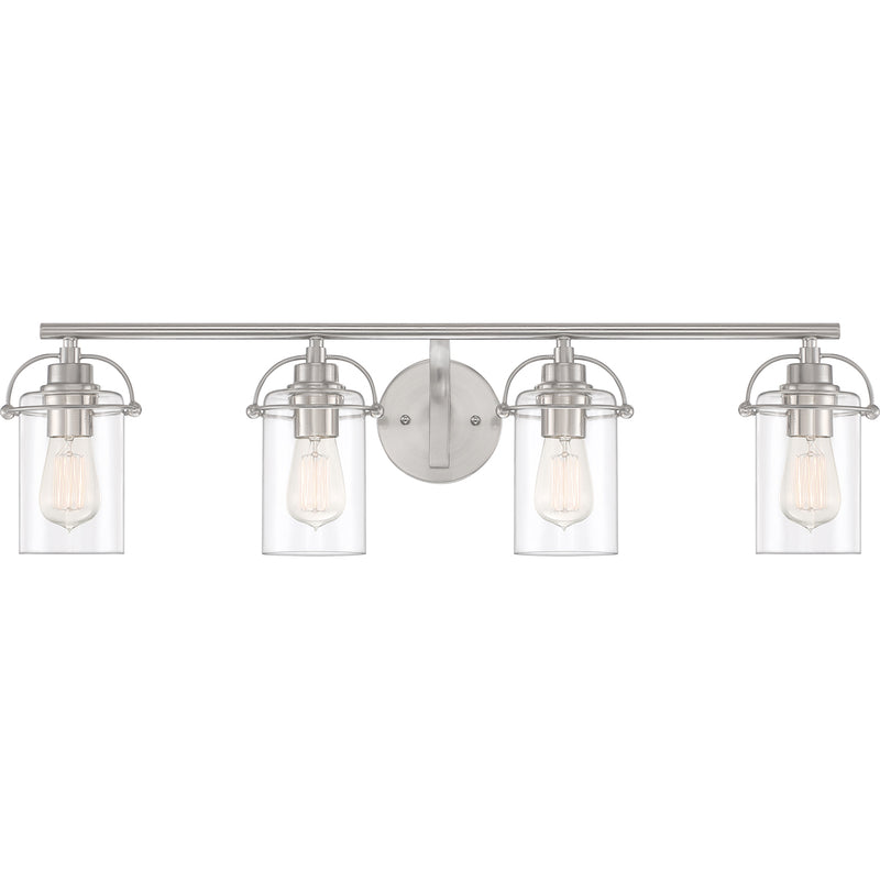 Emerson 4-Light Bath Vanity in Brushed Nickel