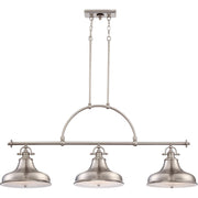Emery 3-Light Island Light in Brushed Nickel