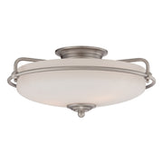 Griffin 3-Light Flush Mount in Antique Nickel