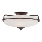 Griffin 3-Light Flush Mount in Palladian Bronze