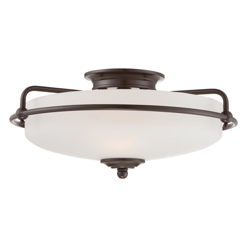 Griffin 3-Light Flush Mount in Palladian Bronze