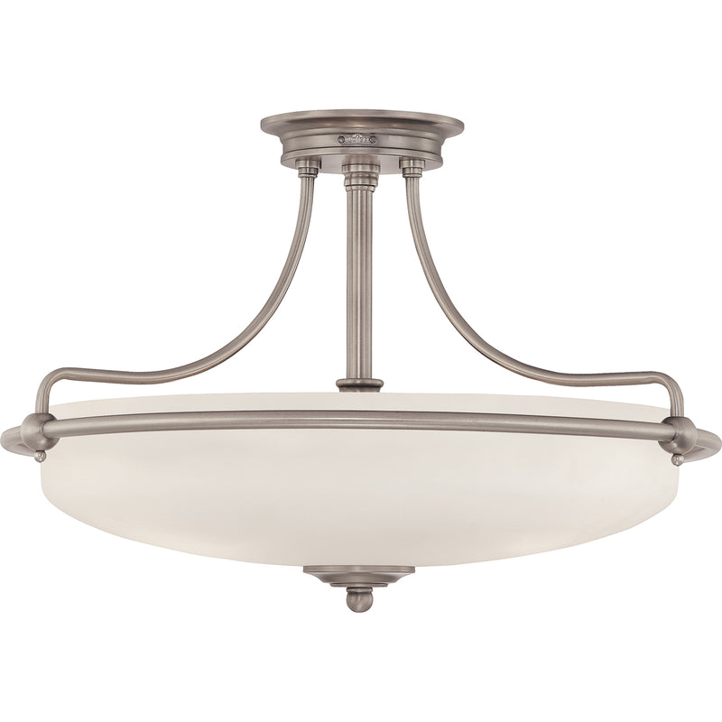 Griffin 4-Light Semi-Flush Mount in Antique Nickel