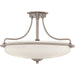 Griffin 4-Light Semi-Flush Mount in Antique Nickel