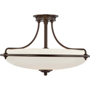 Griffin 4-Light Semi-Flush Mount in Palladian Bronze