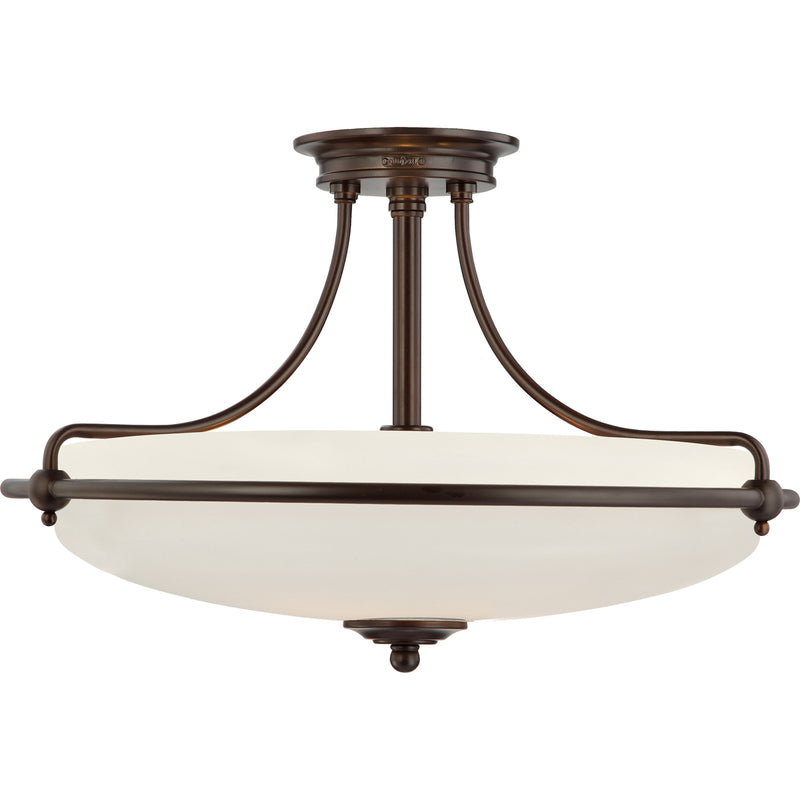 Griffin 4-Light Semi-Flush Mount in Palladian Bronze