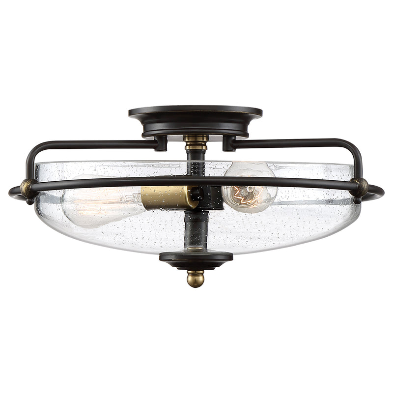 Griffin 3-Light Flush Mount in Palladian Bronze