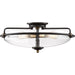 Griffin 4-Light Flush Mount in Palladian Bronze