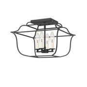 Gallery 4-Light Semi-Flush Mount in Royal Ebony