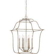 Gallery 6-Light Pendant in Century Silver Leaf