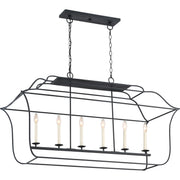 Gallery 6-Light Island Light in Royal Ebony