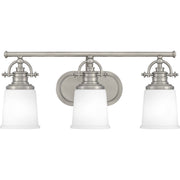 Grant 3-Light Bath Vanity in Antique Nickel