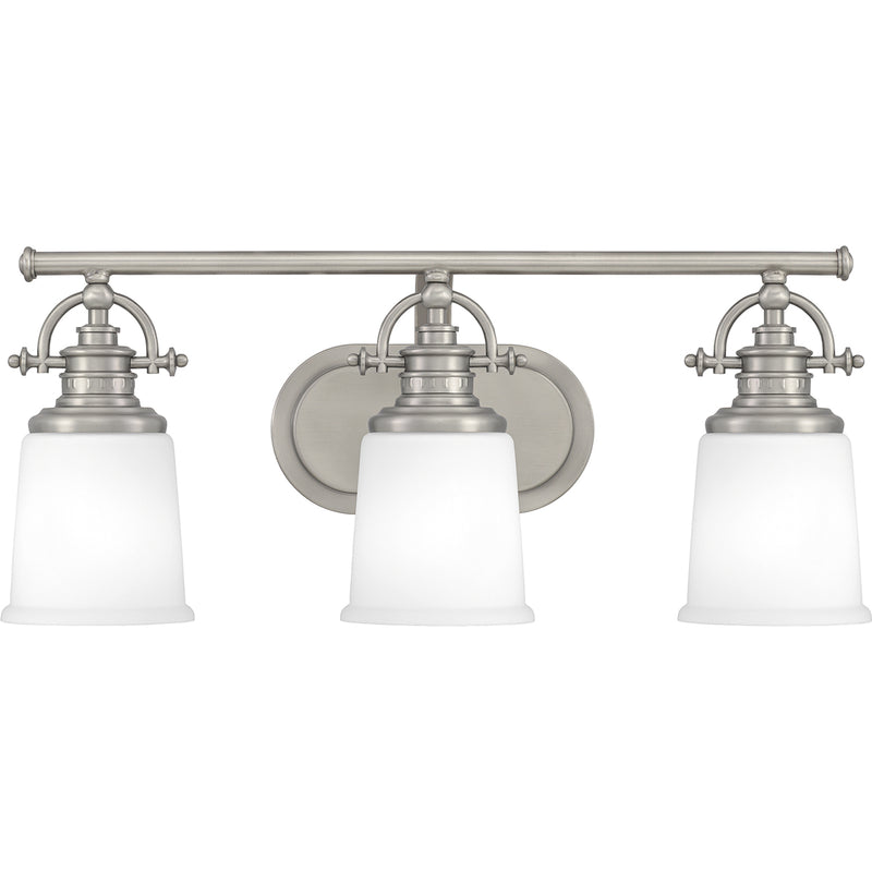 Grant 3-Light Bath Vanity in Antique Nickel