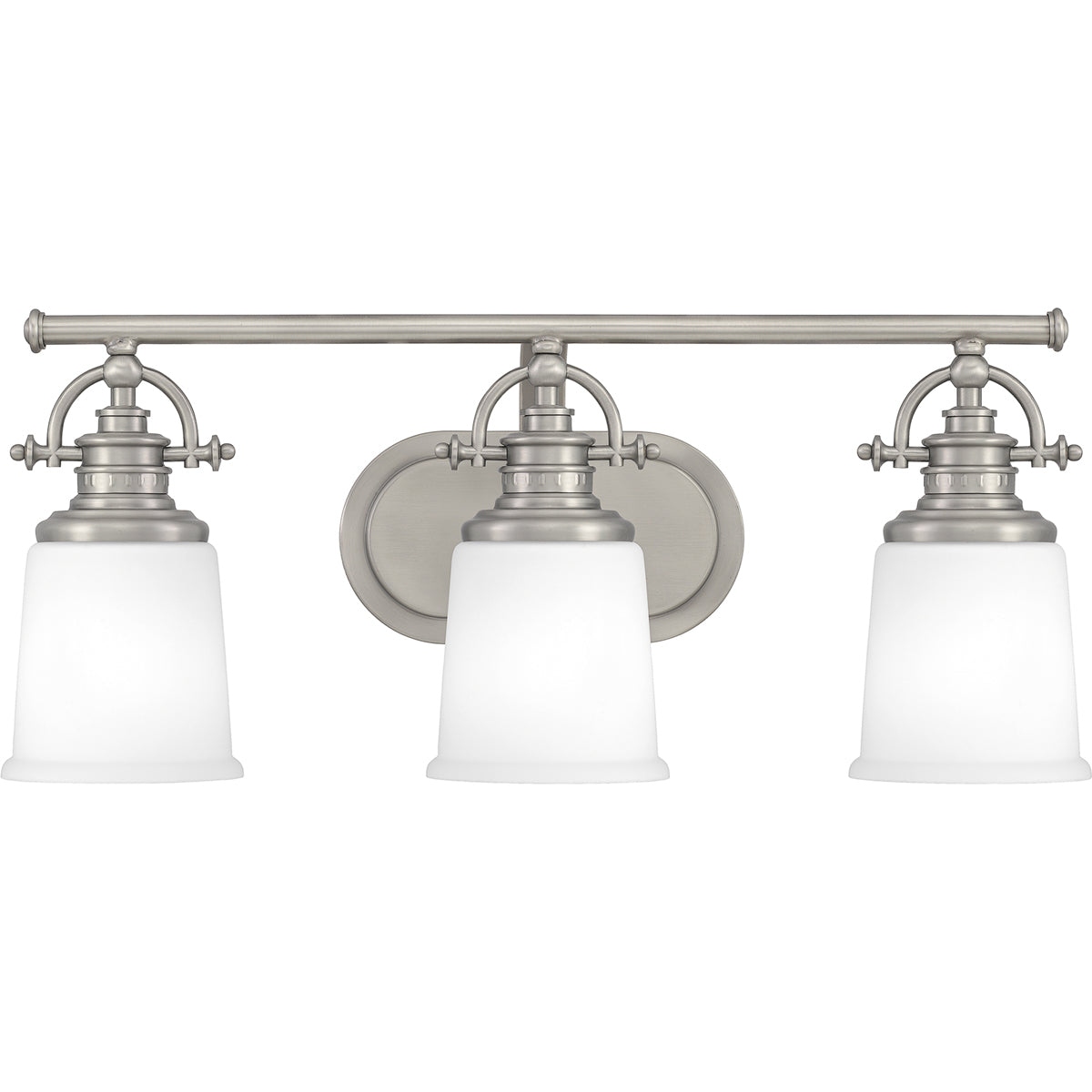 Grant 3-Light Bath Vanity in Antique Nickel