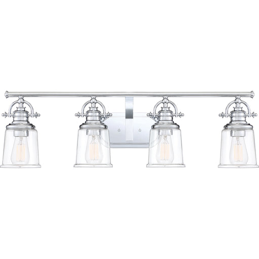 Grant 4-Light Bath Vanity in Polished Chrome