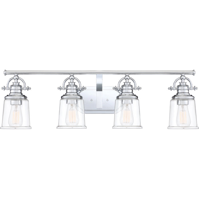 Grant 4-Light Bath Vanity in Polished Chrome