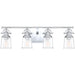 Grant 4-Light Bath Vanity in Polished Chrome