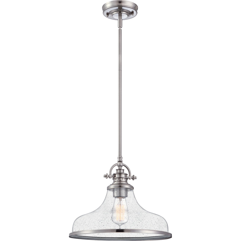 Grant 1-Light Pendant in Brushed Nickel