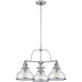 Grant 3-Light Chandelier in Brushed Nickel