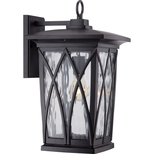 Grover 1-Light Outdoor Lantern in Mystic Black