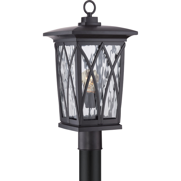 Grover 1-Light Outdoor Lantern in Mystic Black