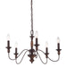 Holbrook 5-Light Chandelier in Tuscan Brown