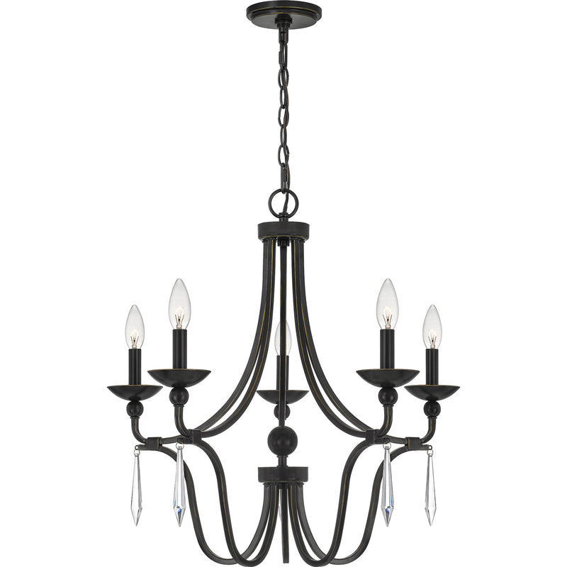 Joules 5-Light Chandelier in Palladian Bronze