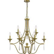 Joules 9-Light Chandelier in Aged Brass