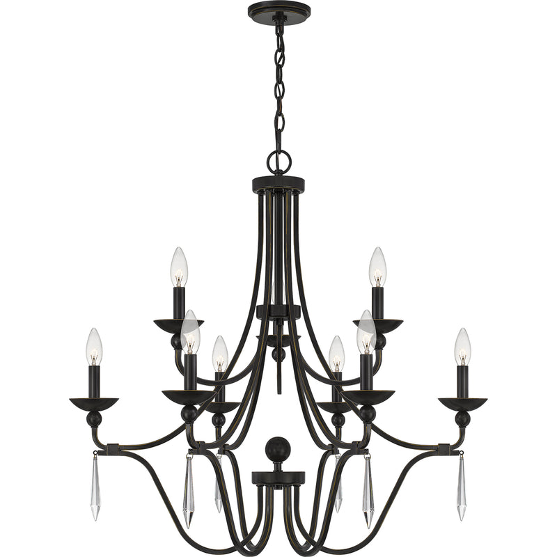 Joules 9-Light Chandelier in Palladian Bronze