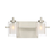 Kolt 2-Light Bath Vanity in Brushed Nickel