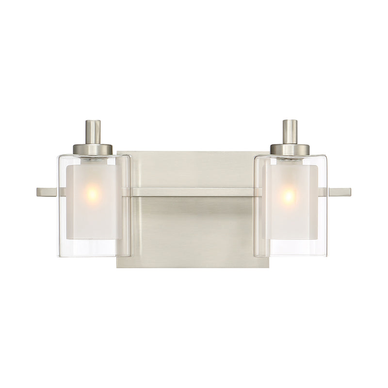 Kolt 2-Light Bath Vanity in Brushed Nickel
