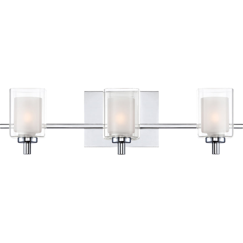 Kolt 3-Light Bath Vanity in Polished Chrome
