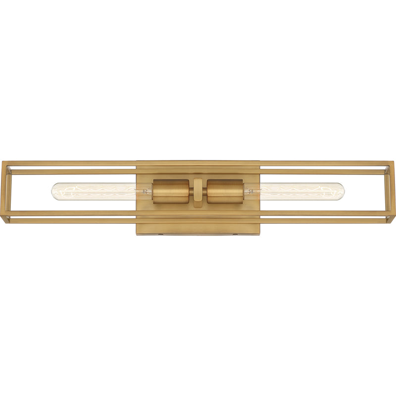 Leighton 2-Light Bath Vanity in Weathered Brass