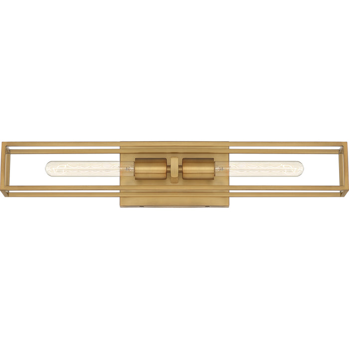 Leighton 2-Light Bath Vanity in Weathered Brass