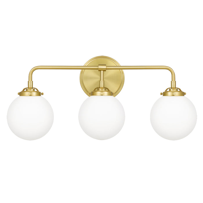 Landry 3-Light Bath Vanity in Satin Brass