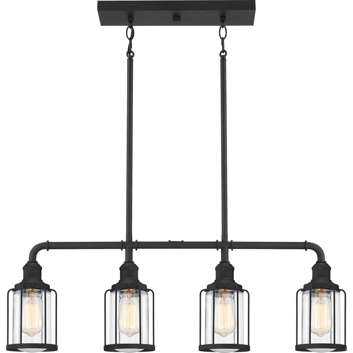 Ludlow 4-Light Island Light in Earth Black